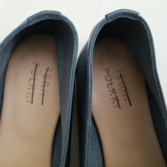 Terhi Polkki Victoria Ruffled Loafers Navy leather Size 37 New - Picture 7 of 7